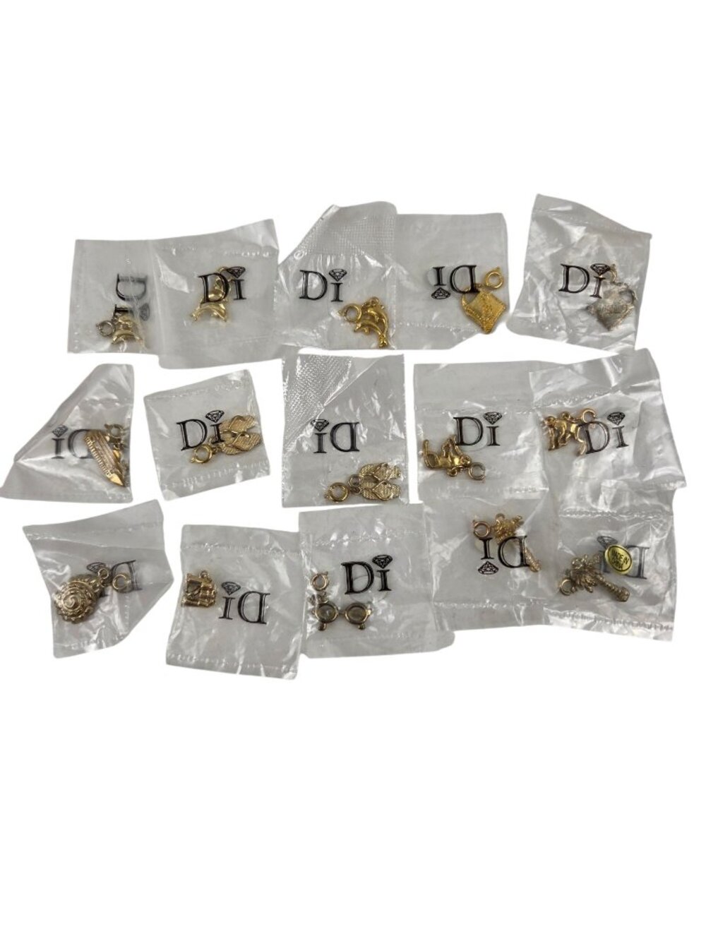 DI Diamond International Bracelet Charms Set of 15 Summer Vacation Theme NIP